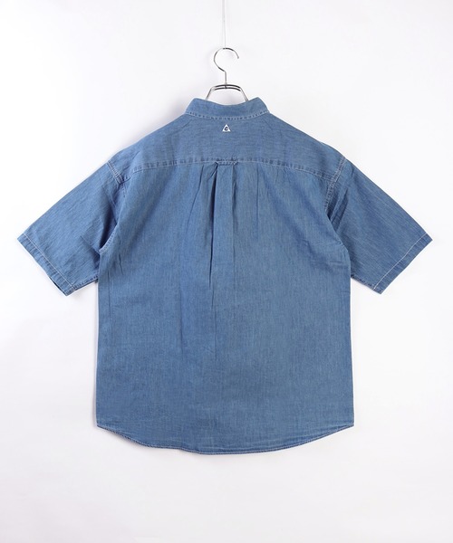 GERRY(ジェリー)の「GERRY 半袖デニムシャツ 胸ポケット付(シャツ/ブラウス・メンズ・ブルー/ネイビー/ブラック/ネイビー系/ブルー系その他・M/L/LL)」の11枚目の写真