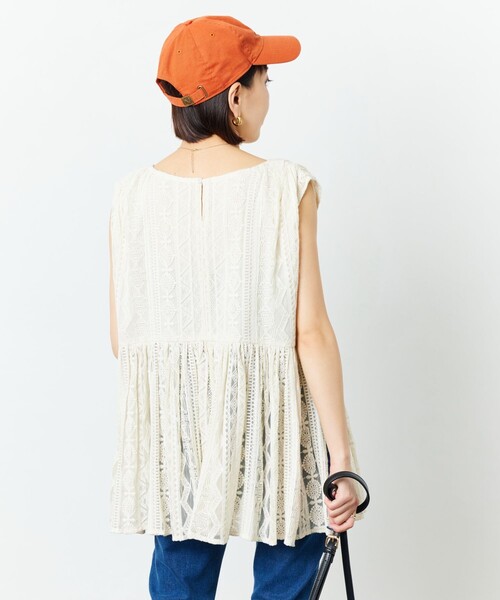 FREAK'S STORE(フリークスストア)の「【限定展開】総刺繍 レース ブラウス(シャツ/ブラウス・レディース・オフホワイト/ブラック・フリ-)」の12枚目の写真