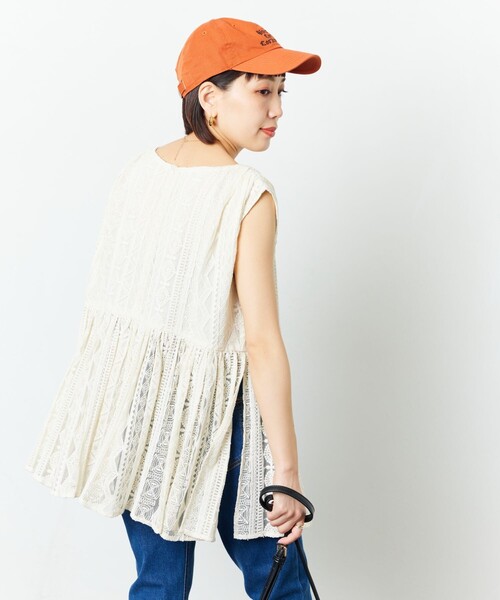 FREAK'S STORE(フリークスストア)の「【限定展開】総刺繍 レース ブラウス(シャツ/ブラウス・レディース・オフホワイト/ブラック・フリ-)」の13枚目の写真