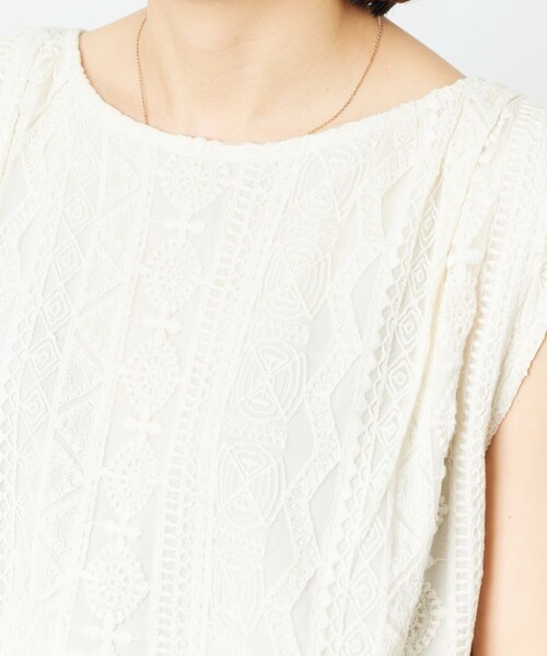 FREAK'S STORE(フリークスストア)の「【限定展開】総刺繍 レース ブラウス(シャツ/ブラウス・レディース・オフホワイト/ブラック・フリ-)」の18枚目の写真