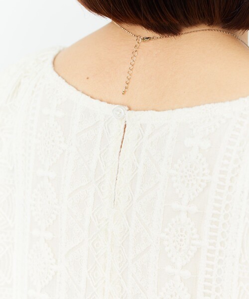 FREAK'S STORE(フリークスストア)の「【限定展開】総刺繍 レース ブラウス(シャツ/ブラウス・レディース・オフホワイト/ブラック・フリ-)」の19枚目の写真