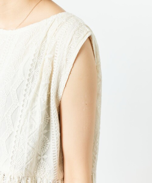 FREAK'S STORE(フリークスストア)の「【限定展開】総刺繍 レース ブラウス(シャツ/ブラウス・レディース・オフホワイト/ブラック・フリ-)」の20枚目の写真