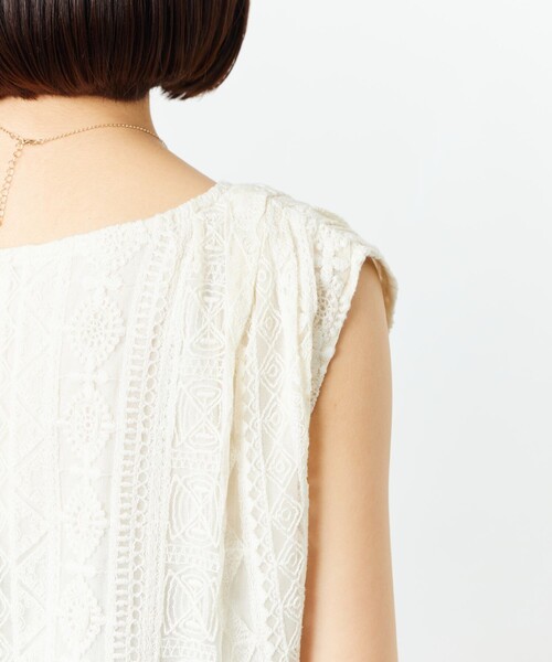 FREAK'S STORE(フリークスストア)の「【限定展開】総刺繍 レース ブラウス(シャツ/ブラウス・レディース・オフホワイト/ブラック・フリ-)」の21枚目の写真