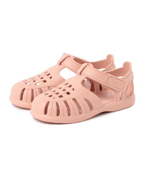 igor（イゴール）の「igor（イゴール） / TOBBY SOLID ベルクロ サンダル（11～18cm）（サンダル・キッズ・カーキ/レッド系その他5/ピンク/インディゴブルー/オフホワイト/クリーム/ベージュ/ブラウン系その他3/ブラック/レッド系その他7/オリーブ/レッド系その他2・16cm/17cm/13cm/18cm/14cm/15cm/11cm/14.5㎝/16.5cm/12.5cm/12cm）」の9枚目の写真