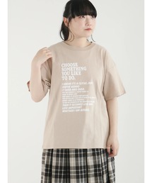 Samansa Mos2 | 発泡ロゴプリントTシャツ(Tシャツ/カットソー)