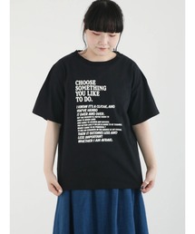 Samansa Mos2 | 発泡ロゴプリントTシャツ(Tシャツ/カットソー)