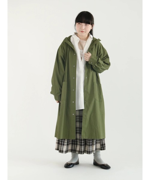 Samansa Mos2(サマンサ モスモス)の「発泡ロゴプリントTシャツ(Tシャツ/カットソー・レディース・グリーン/ベージュ/キナリ/ブラック・フリ-)」の9枚目の写真