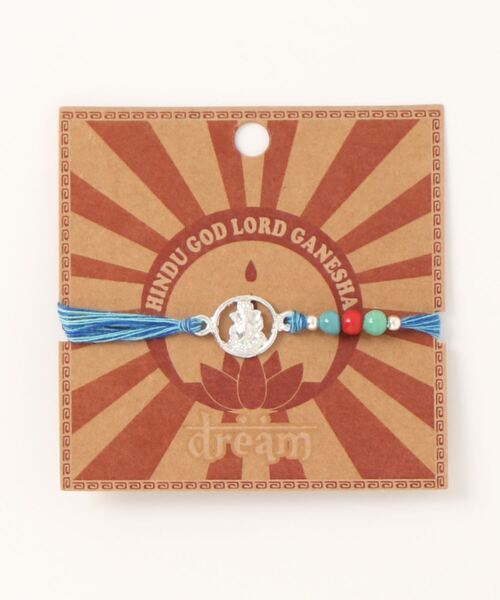 チャイハネ（チャイハネ）の「【チャイハネ】ガネッシュMEN'Sミサンガアンクレット（アンクレット・メンズ・ブラック/ブルー/オレンジ/グリーン/ピンク/レッド・FREE）」の7枚目の写真