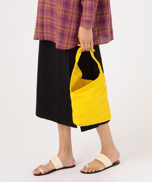 HEREU(ヘリュー)の「HEREU COSTURA MINI Patchwork Knotted ホーボーバッグ(ハンドバッグ・レディース・ホワイト系その他/イエロー系その他2・FREE)」の3枚目の写真