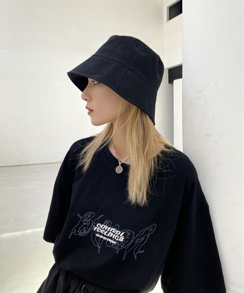 MGV(エムジーヴィー)の「カラータグバケットハット(ハット・レディース・ブラック/ホワイト/グリーン/ベージュ・FREE)」の11枚目の写真