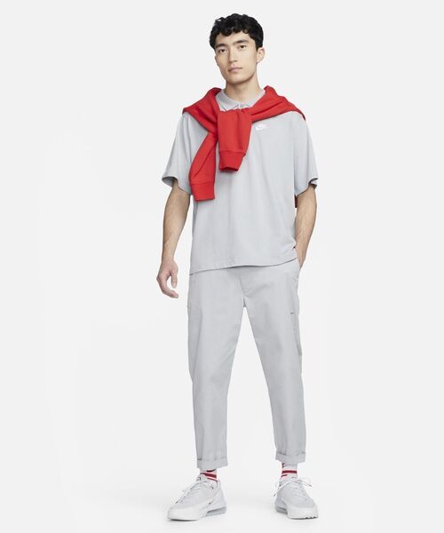 Nike ボタン付きポロシャツ XL 赤白 Nike ボタン付きポロシャツ XL 赤白