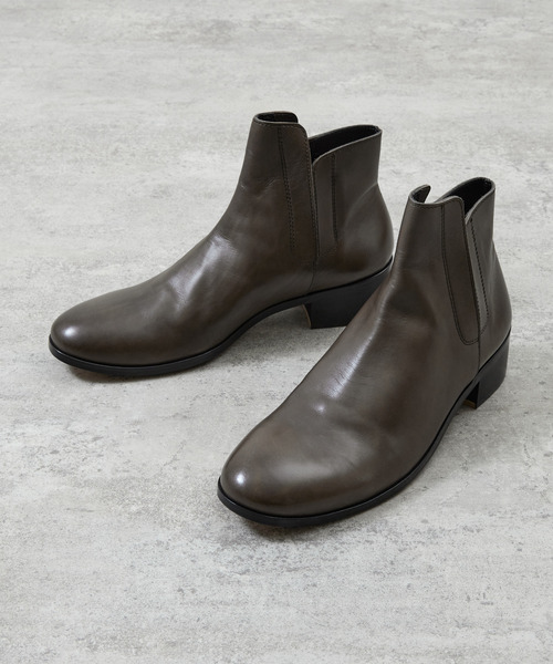 PADRONE（パドローネ）の「PADRONE パドローネ / BL INNERGORE BOOTS インナーゴア レザーヒールブーツ / PU8394-1102（ブーツ・メンズ・アッシュブラウン/ブラック・40/41/42）」の20枚目の写真