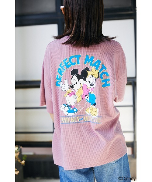 RODEO CROWNS WIDE BOWL（ロデオクラウンズワイドボウル）の「(M&M)ワッフルトップス（その他トップス・レディース・サックスブルー/オフホワイト/チャコールグレー/スモークピンク・FREE）」の4枚目の写真