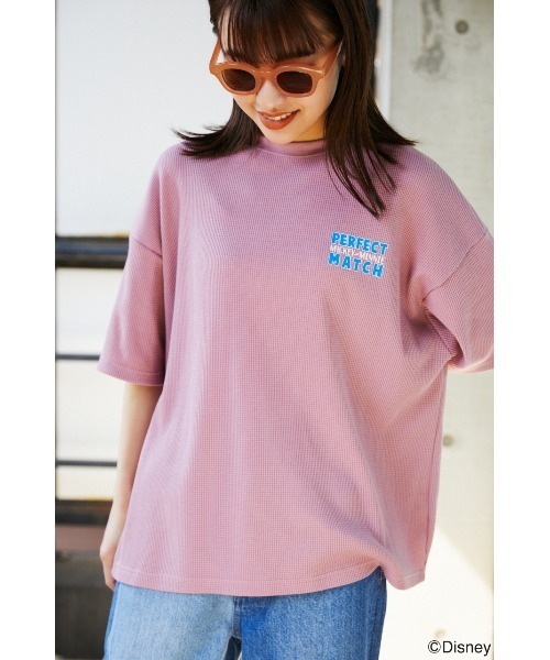 RODEO CROWNS WIDE BOWL（ロデオクラウンズワイドボウル）の「(M&M)ワッフルトップス（その他トップス・レディース・サックスブルー/オフホワイト/チャコールグレー/スモークピンク・FREE）」の13枚目の写真