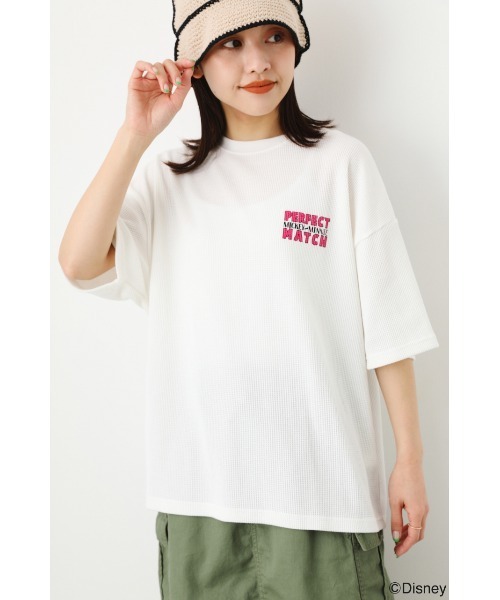 RODEO CROWNS WIDE BOWL（ロデオクラウンズワイドボウル）の「(M&M)ワッフルトップス（その他トップス・レディース・サックスブルー/オフホワイト/チャコールグレー/スモークピンク・FREE）」の17枚目の写真