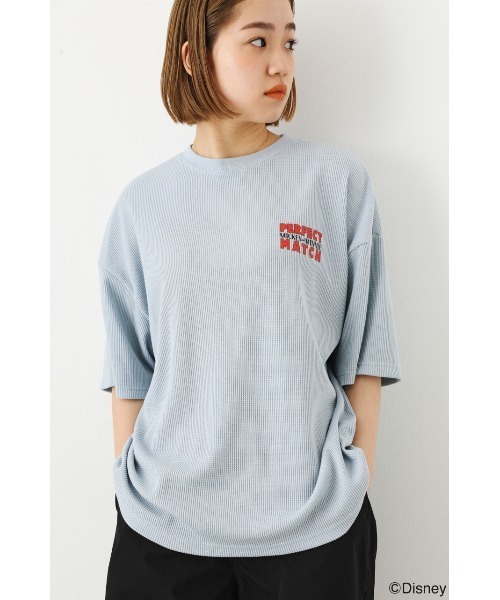 RODEO CROWNS WIDE BOWL（ロデオクラウンズワイドボウル）の「(M&M)ワッフルトップス（その他トップス・レディース・サックスブルー/オフホワイト/チャコールグレー/スモークピンク・FREE）」の21枚目の写真