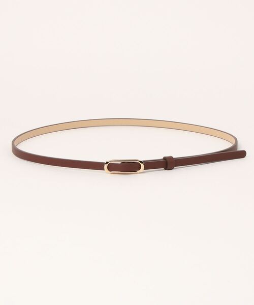 FOREVER 21(フォーエバー トゥエンティーワン)の「シンプルスリムベルト(ベルト・レディース・ブラウン/オフホワイト/ブラック・FREE)」の1枚目の写真