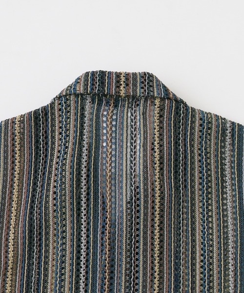 CIAOPANIC TYPY(チャオパニックティピー)の「【KIDS】バルファレースマルチストライプシャツ(シャツ/ブラウス・キッズ・グリーン/オレンジ・M/XL/XXL)」の11枚目の写真