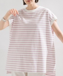 ビッグノースリーブボーダーTシャツ