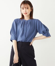 SHIPS Colors | SHIPS Colors:〈洗濯機可能〉ジョーゼット タック スリーブ ブラウス◇(シャツ/ブラウス)
