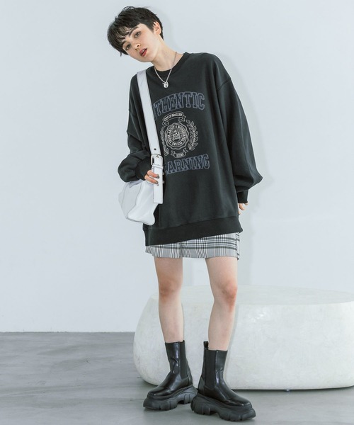 PAGEBOY（ページボーイ）の「ステッチハンドルBAG（ショルダーバッグ・レディース・オフホワイト/ブラック・FREE）」の3枚目の写真