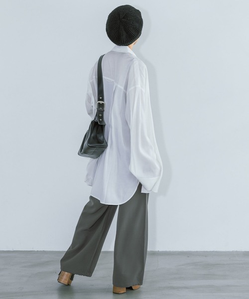 PAGEBOY（ページボーイ）の「ステッチハンドルBAG（ショルダーバッグ・レディース・オフホワイト/ブラック・FREE）」の6枚目の写真