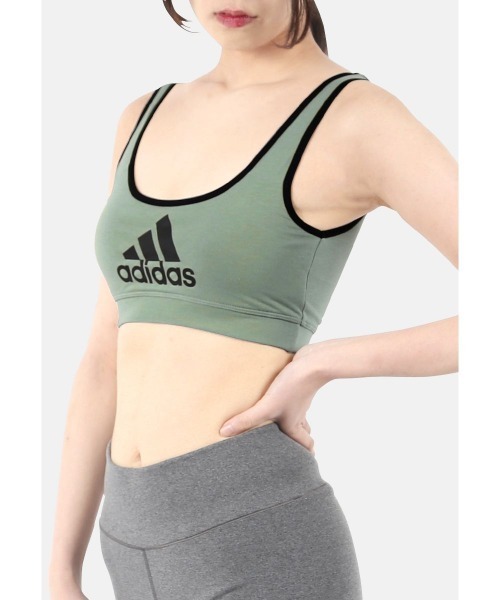 adidas（アディダス）の「adidas アディダス ハーフトップ レディース（ブラジャー・レディース・グレー/ブラック/カーキ/グリーン・LARGE/MEDIUM/X-LARGE/SMALL）」の7枚目の写真