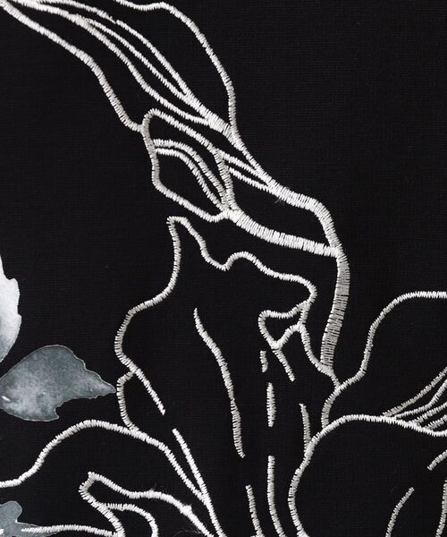 tk.TAKEO KIKUCHI（ティーケータケオキクチ）の「◆フラワー&エンブロ ムササビドルマンTシャツ（Tシャツ/カットソー・メンズ・ブラック/ホワイト・88）」の10枚目の写真