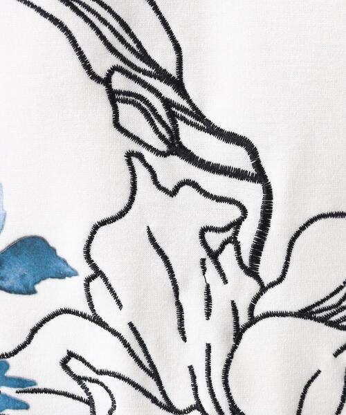 tk.TAKEO KIKUCHI（ティーケータケオキクチ）の「◆フラワー&エンブロ ムササビドルマンTシャツ（Tシャツ/カットソー・メンズ・ブラック/ホワイト・88）」の13枚目の写真