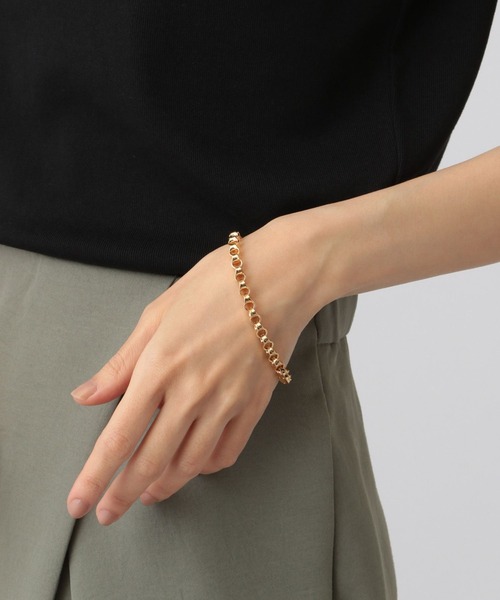 A part by(アパートバイ)の「ミドルチェーンブレスレット(ブレスレット・レディース・シルバー/ゴールド・FREE)」の2枚目の写真