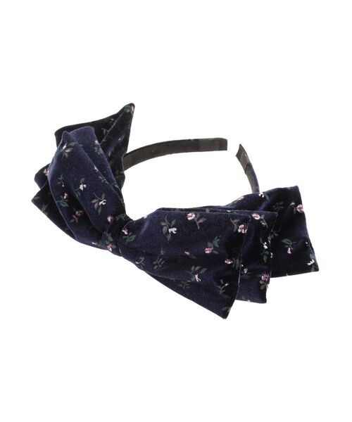 merry jenny（メリージェニー）の「floral ribbonベロアカチューシャ（カチューシャ・レディース・ブラック/ネイビー・FREE）」の17枚目の写真