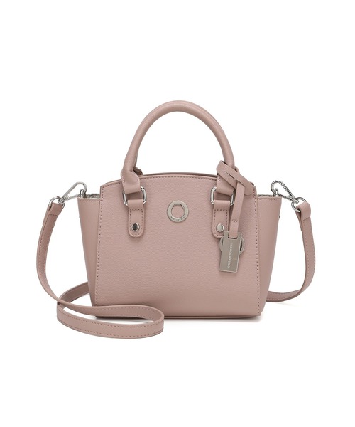 MERCURYDUO（マーキュリーデュオ）の「【MERCURYDUO/マーキュリーデュオ】メタルアイレット　ミニハンドバッグ（ハンドバッグ・レディース・ブラック/アイボリー/スモークピンク/ベージュ系その他/ベージュ・FREE）」の10枚目の写真