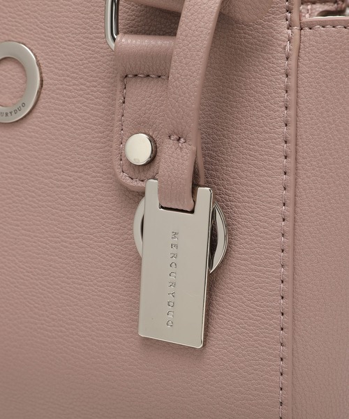 MERCURYDUO（マーキュリーデュオ）の「【MERCURYDUO/マーキュリーデュオ】メタルアイレット　ミニハンドバッグ（ハンドバッグ・レディース・ブラック/アイボリー/スモークピンク/ベージュ系その他/ベージュ・FREE）」の15枚目の写真