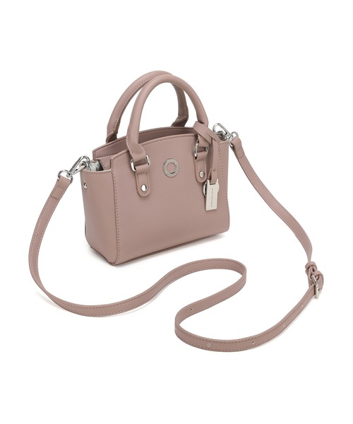 MERCURYDUO（マーキュリーデュオ）の「【MERCURYDUO/マーキュリーデュオ】メタルアイレット　ミニハンドバッグ（ハンドバッグ・レディース・ブラック/アイボリー/スモークピンク/ベージュ系その他/ベージュ・FREE）」の18枚目の写真