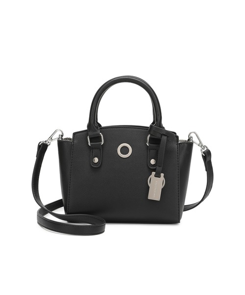 MERCURYDUO（マーキュリーデュオ）の「【MERCURYDUO/マーキュリーデュオ】メタルアイレット　ミニハンドバッグ（ハンドバッグ・レディース・ブラック/アイボリー/スモークピンク/ベージュ系その他/ベージュ・FREE）」の7枚目の写真