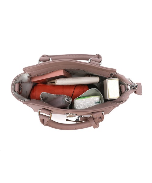 MERCURYDUO（マーキュリーデュオ）の「【MERCURYDUO/マーキュリーデュオ】メタルアイレット　ミニハンドバッグ（ハンドバッグ・レディース・ブラック/アイボリー/スモークピンク/ベージュ系その他/ベージュ・FREE）」の22枚目の写真