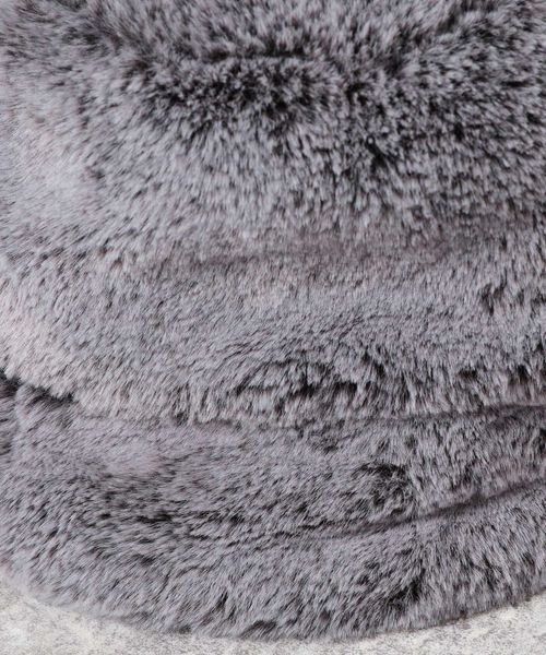 JEANASIS（ジーナシス）の「ボリュームファーバケハ/965146（ハット・レディース・ブラック/オフホワイト/グレー系その他・FREE）」の11枚目の写真