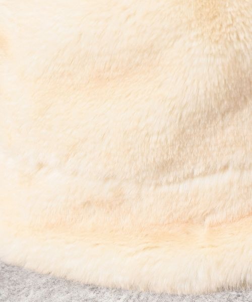 JEANASIS（ジーナシス）の「ボリュームファーバケハ/965146（ハット・レディース・ブラック/オフホワイト/グレー系その他・FREE）」の10枚目の写真