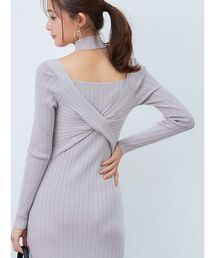 MERCURYDUO | 2WAYランダムリブビスチェ風マーメイドニットワンピース(ワンピース)