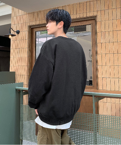 【セール】【neos -addictive design-】CONVERSE コンバース ルーズシルエット シューズロゴ 刺繍 裏起毛 クルーネック スウェット プルオーバー（スウェット）｜CONVERSE（コンバース）