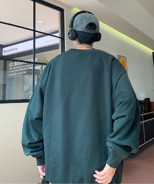 【セール】【neos -addictive design-】CONVERSE コンバース ルーズシルエット シューズロゴ 刺繍 裏起毛 クルーネック スウェット プルオーバー（スウェット）｜CONVERSE（コンバース）