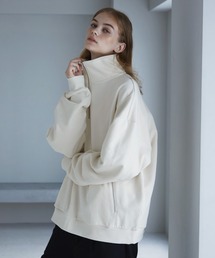 【SERACE】Loose silhouette half zip pullover / ルーズシルエットハーフジッププルオーバー