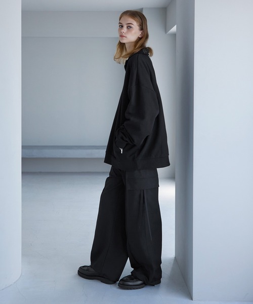 SERACE（セラス）の「【SERACE】Loose silhouette half zip