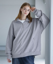 SERACE（セラス）の「【SERACE】Loose silhouette half zip pullover / ルーズシルエットハーフジッププルオーバー（スウェット）」