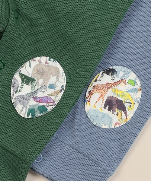sense of wonder（センスオブワンダー）の「Queue for the Zooパッチカバーオール（ロンパース・キッズ・ブルーグレー/グリーン・80ｃｍ/70cm）」の12枚目の写真