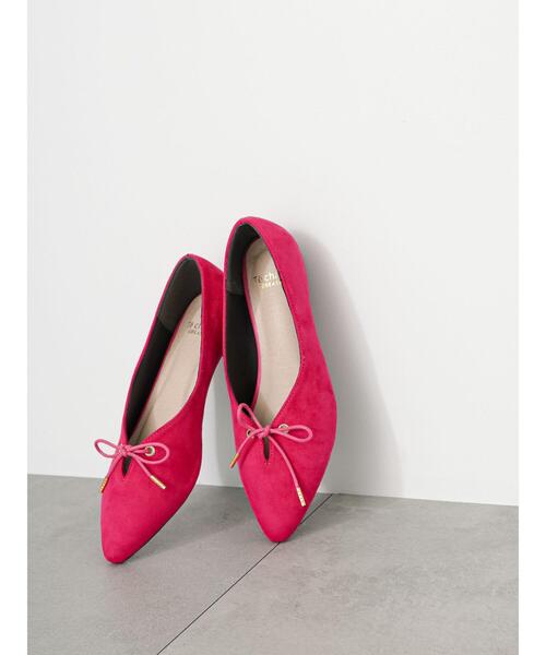 Te chichi TERRASSE(テチチテラス)の「ローヒールリボンパンプス(パンプス・レディース・ネイビー/ベージュ/ピンク/ブラック・M/L)」の4枚目の写真