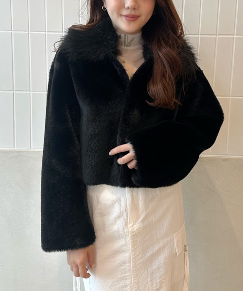 EIMY ISTOIRE(エイミーイストワール)の「コンビファージャケット(その他アウター・レディース・ブラック/ライトピンク/オフホワイト/サックスブルー・M/S)」の21枚目の写真