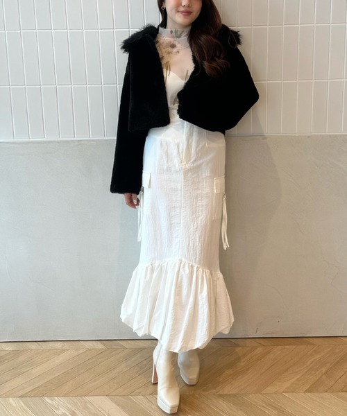 EIMY ISTOIRE(エイミーイストワール)の「コンビファージャケット(その他アウター・レディース・ブラック/ライトピンク/オフホワイト/サックスブルー・M/S)」の19枚目の写真