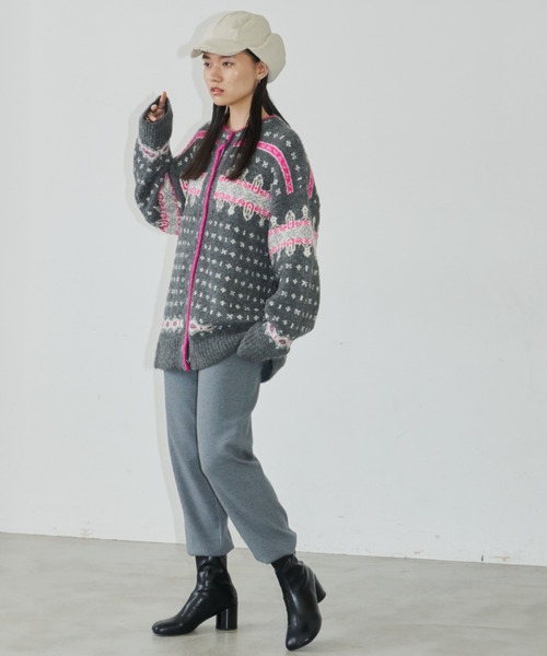 Auntie Rosa Holiday（アンティローザホリデー）の「ノルディックニットカーディガン（カーディガン/ボレロ・レディース・アイボリー/グレー・FREE）」の16枚目の写真