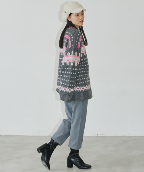 Auntie Rosa Holiday（アンティローザホリデー）の「ノルディックニットカーディガン（カーディガン/ボレロ・レディース・アイボリー/グレー・FREE）」の18枚目の写真